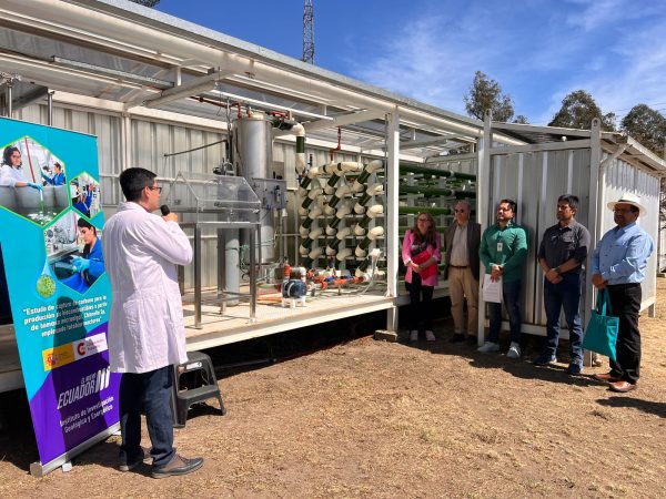 Grupo de personas durante la visita. Imagen: cortesía del IIGE
