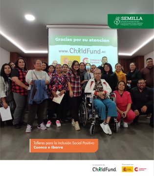 Foto de familia en el Proyecto Semilla